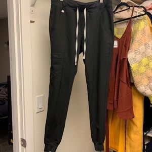 Black figs scrub pants